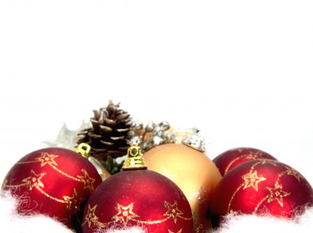 Red christmas balls