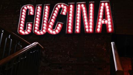 Red Cucina Signage