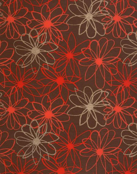 Red Floral Pattern Paper