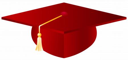 Red graduation cap