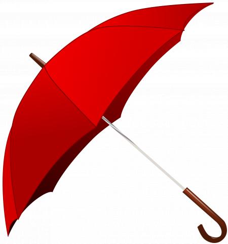 Red Open Umbrella
