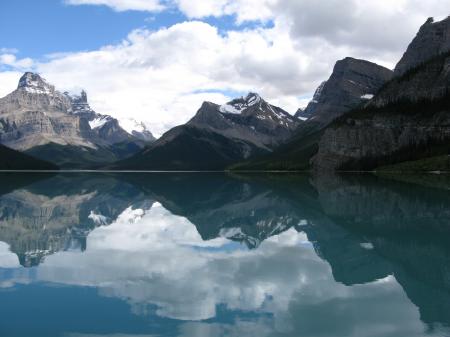 Reflection of Clouds in Lake