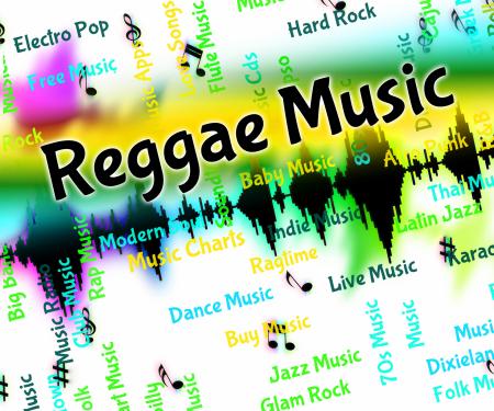 Reggae Music Means Sound Tracks And Calypso