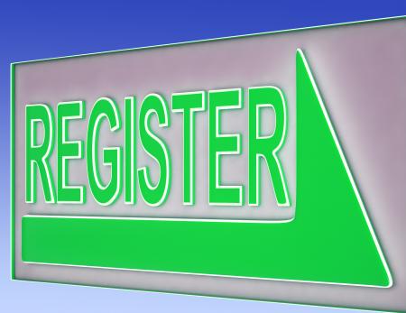 Register Sign Button Shows Website Registration