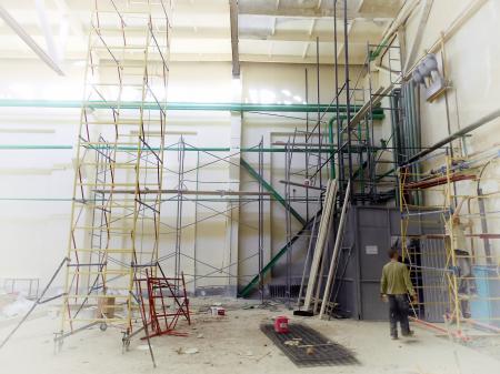 Repair of factory walls