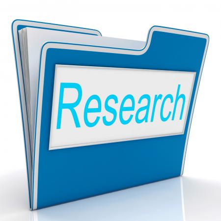 Research File Indicates Gathering Data And Studies