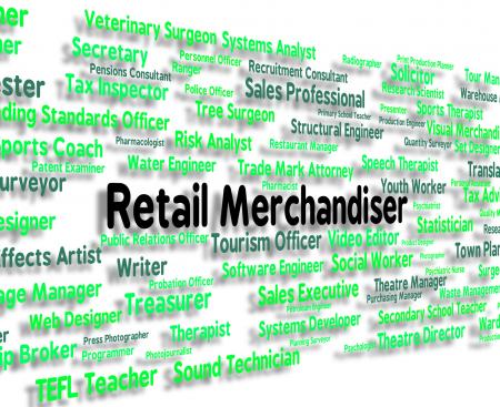 Retail Merchandiser Indicates Occupation Retailer And Commoditie