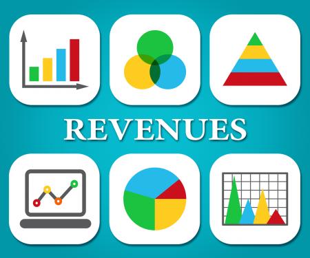 Revenues Charts Represents Business Graph And Salary