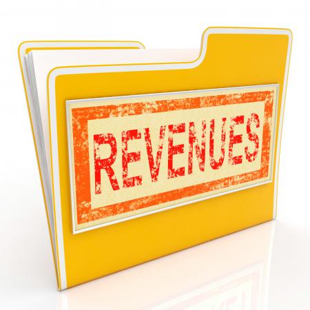 Revenues File Represents Business Document And Folder