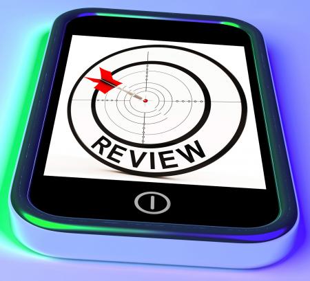 Review Smartphone Shows Feedback Evaluation And Assessment