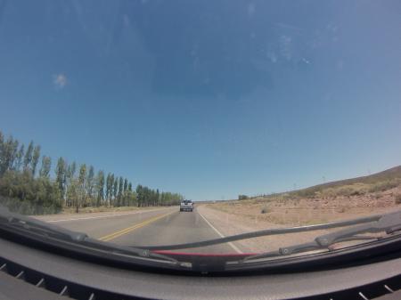 Road View from Drivers Dash Cam