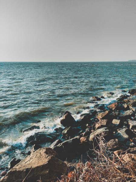 Rocks On Seashore