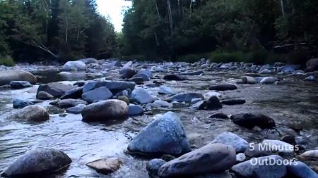 Rocky brook stream