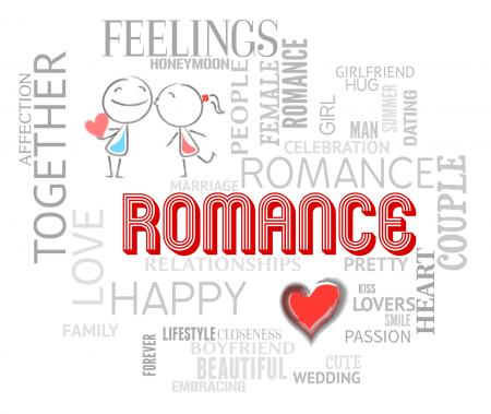 Romance Words Shows Find Love And Affection