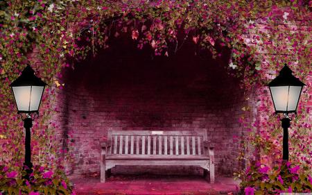 Romantic bench
