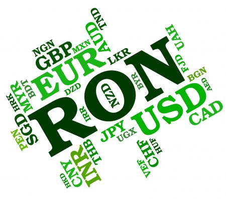 Ron Currency Shows Forex Trading And Currencies