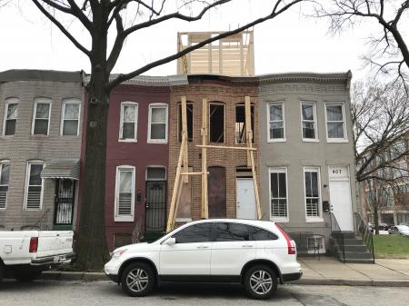 Rooftop addition and rowhouse rehabilitation, 409 E. Federal Street, Baltimore, MD 21202