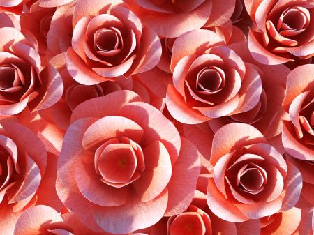 Roses Background Shows Valentines Petals And Valentine