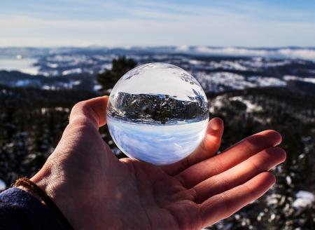 Round Clear Glass Ball