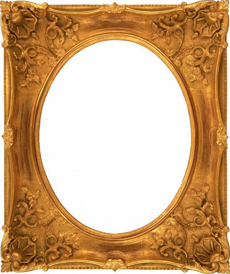 Round Gold Framing