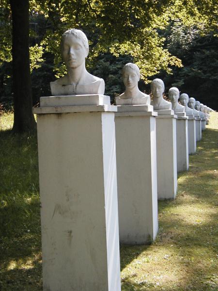 Row of heads