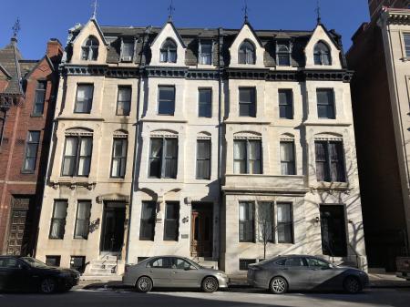 Rowhouses, 1100 block of Saint Paul Street, Baltimore, MD