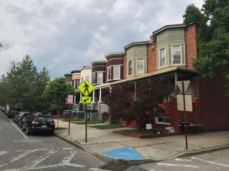 Rowhouses, 2400 block of Guilford Avenue (east side), Baltimore, MD 21218