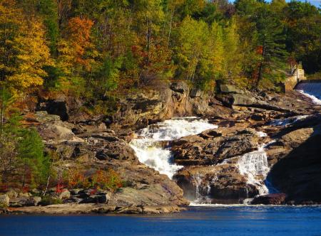 Rumford Falls in Autumn