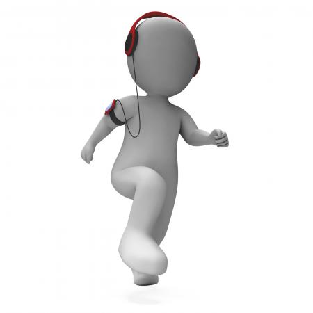 Runner Character Listen To Music Shows Music Listening Jogging