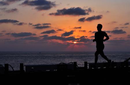 Runner on the Beach