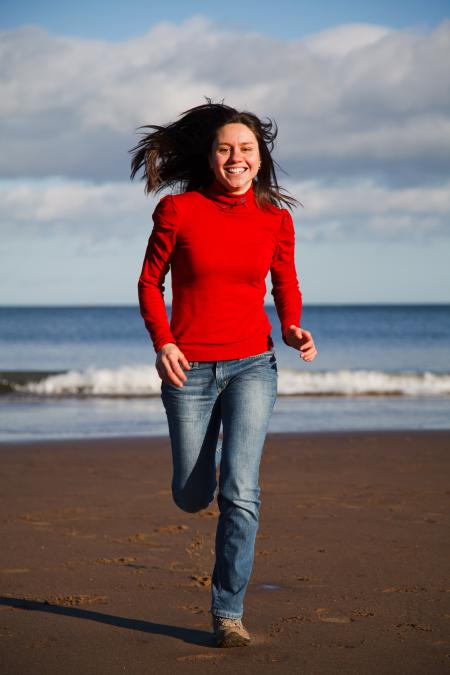 Running on the Beach