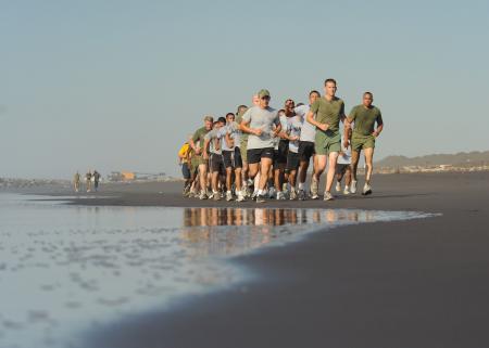 Running on the Beach