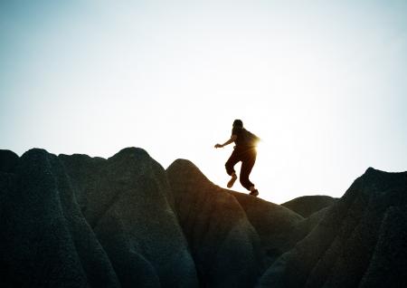 Running on the Rocky Landscape