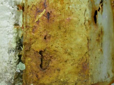 Rusted and cracked surface