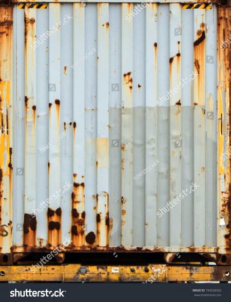 Rusty Metal Container