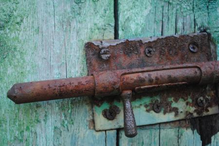 Rusted metal object