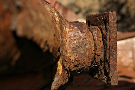 Rusted metal object