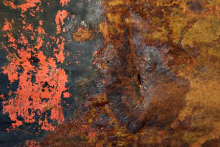 Rusted metal surface