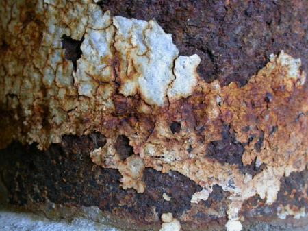 Rusted metal surface