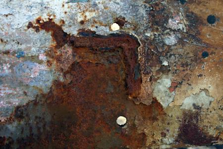 Rusted metal texture