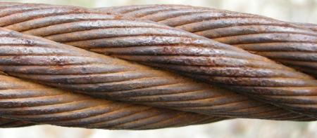 Rusted steel wire