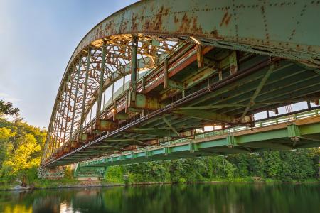 Rusted Sunset Bridge - HDR