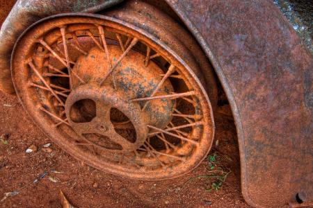 Rusted wheel