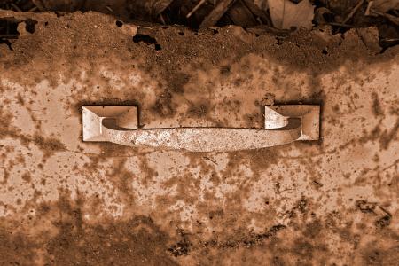 Rusty Cabinet Drawer - Sepia HDR