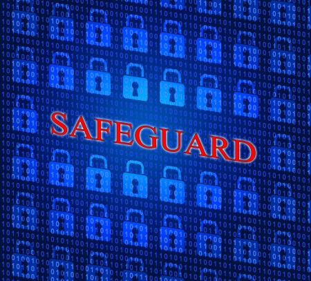 Safeguard Safety Represents Privacy Key And Protected