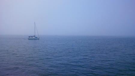 Sailboat in Blue Waters