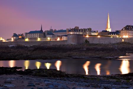Saint-Malo Twilight Scene