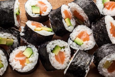 Salmon sushi maki
