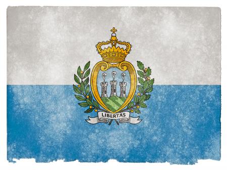 San Marino Grunge Flag