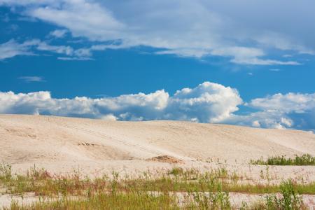 sand and blue sky